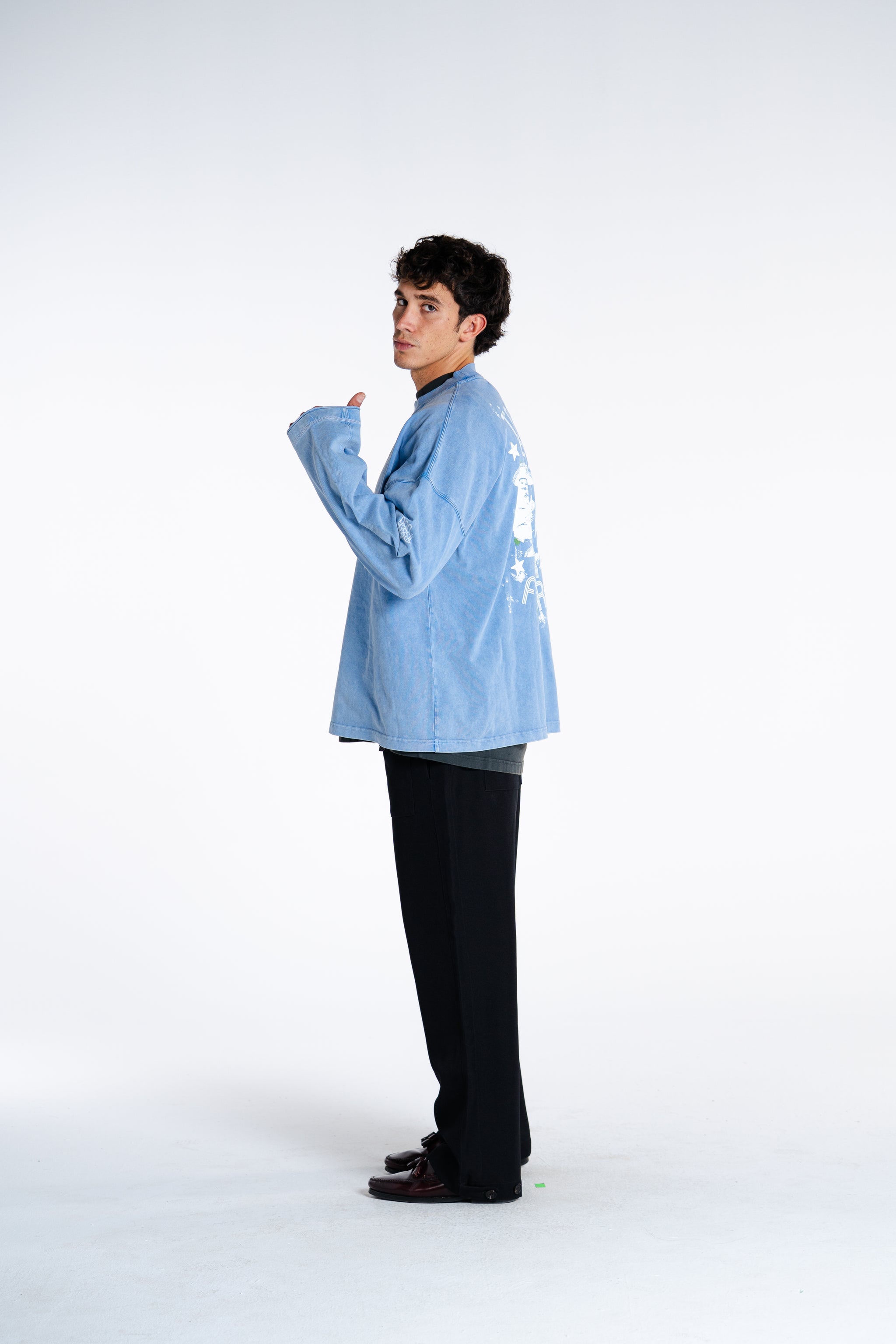 【新品未使用】bluelea / flocky tulle long tee PER FAVORE HEAVY BOXY LONGSLEEVE – ORGGEÏL