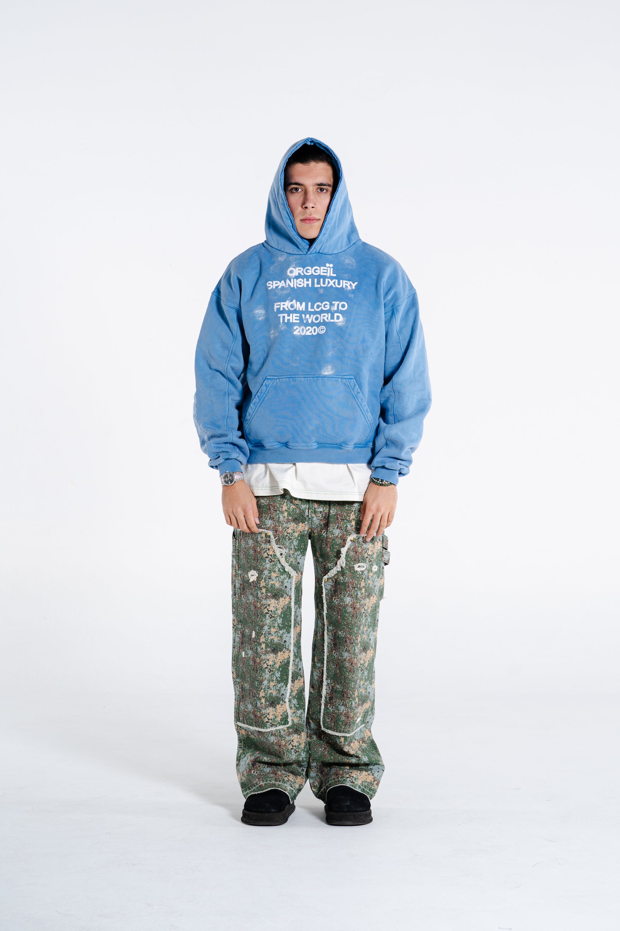 Age Factory × CPG BLUE hoodie パーカー