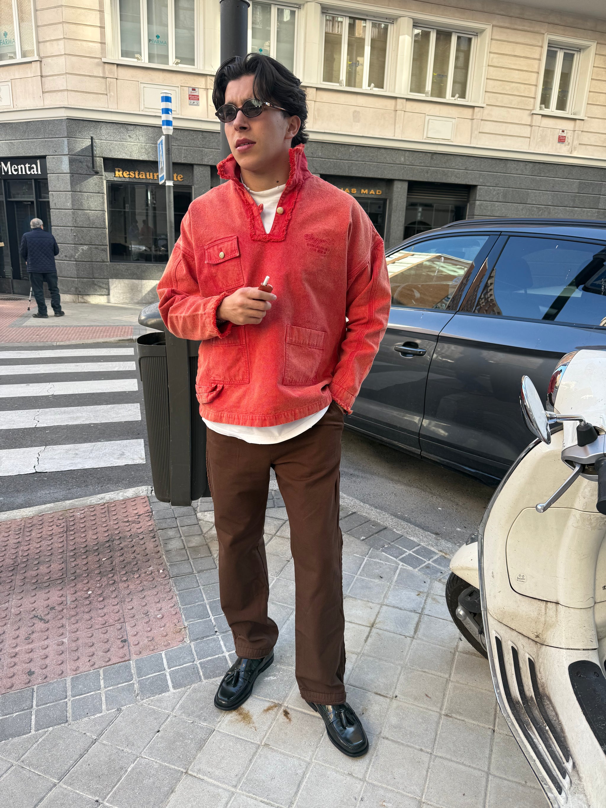 CASTIZO ÀTELIER STRAIGHT LEG BROWN PANTS | ORGGEÏL
